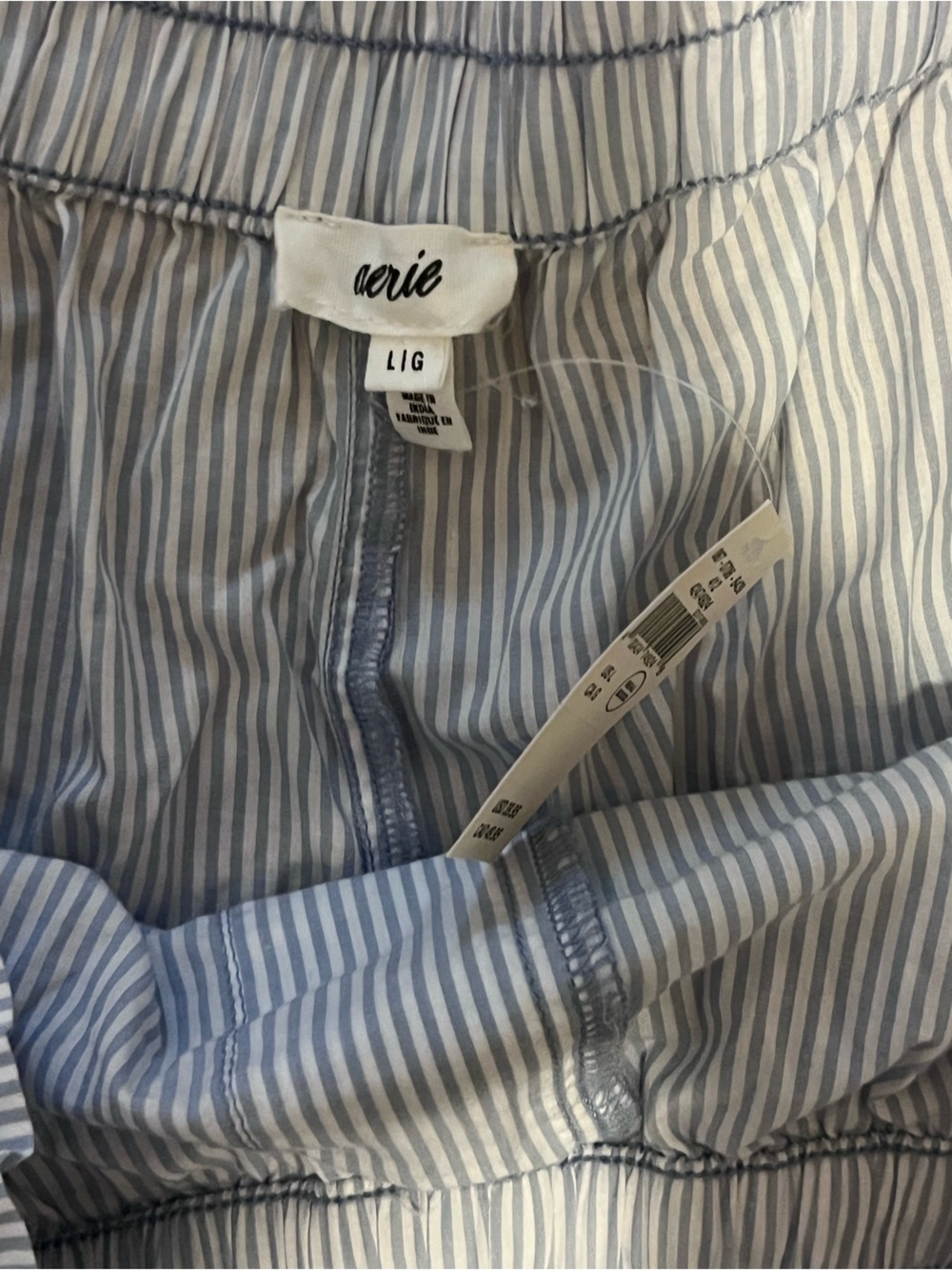 NWT Aerie Good Day Short Monaco Blue stripe Large 100% Cotton 5” Inseam - Picture 3 of 9